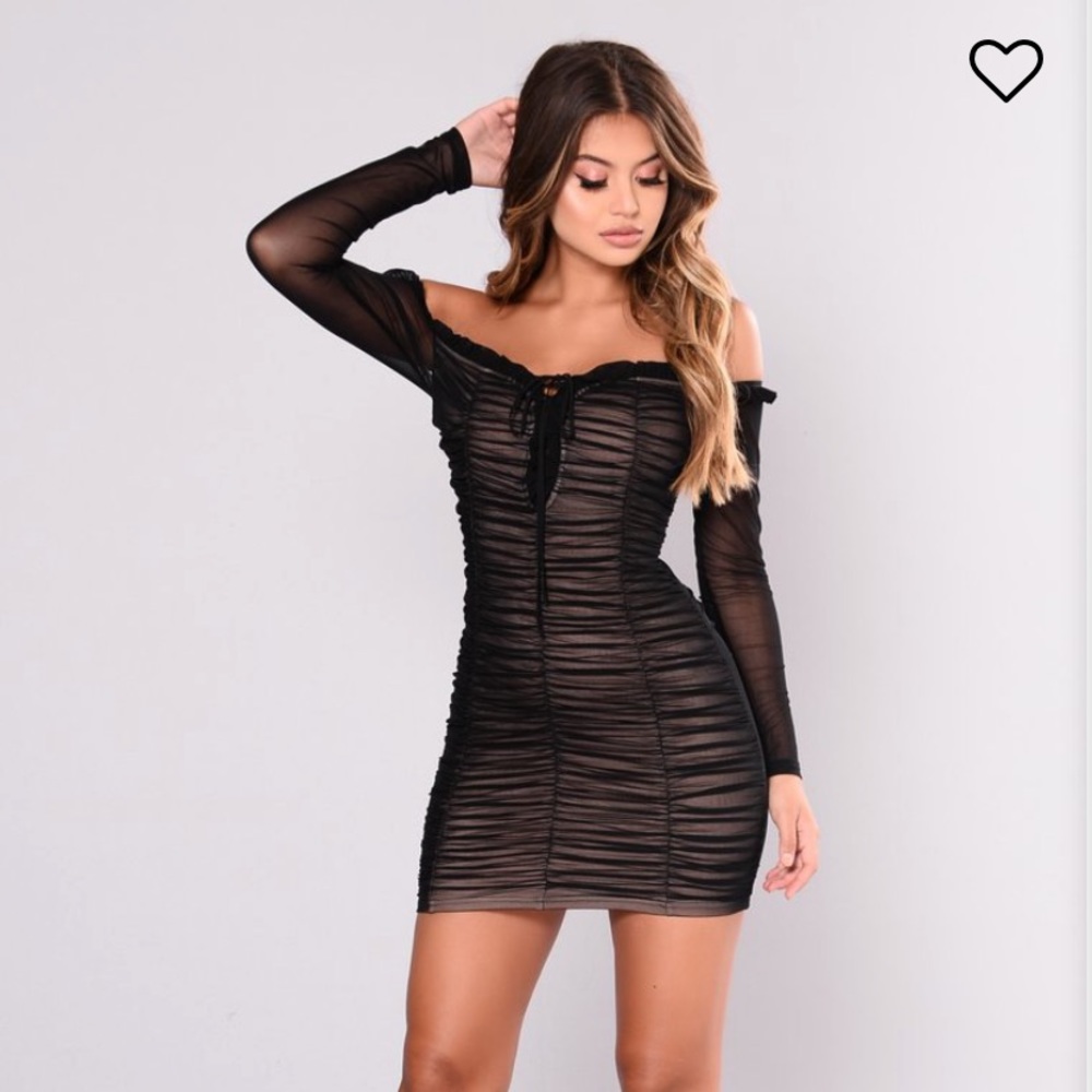 SOLD: Fashion Nova Black Club Dress